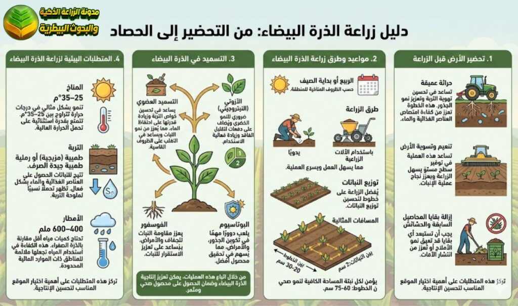 زراعة الذرة البيضاء
