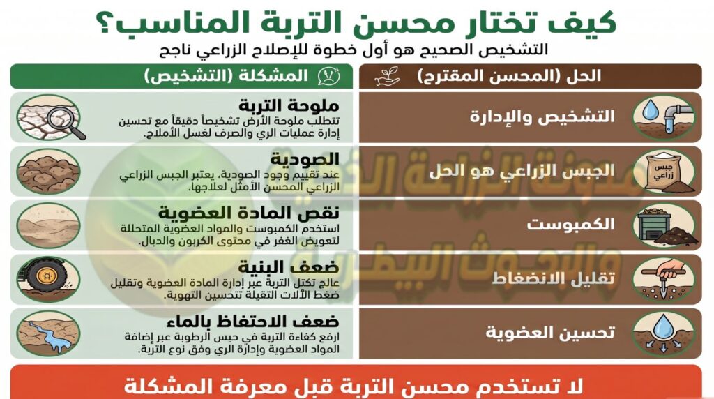 دور محسنات التربة