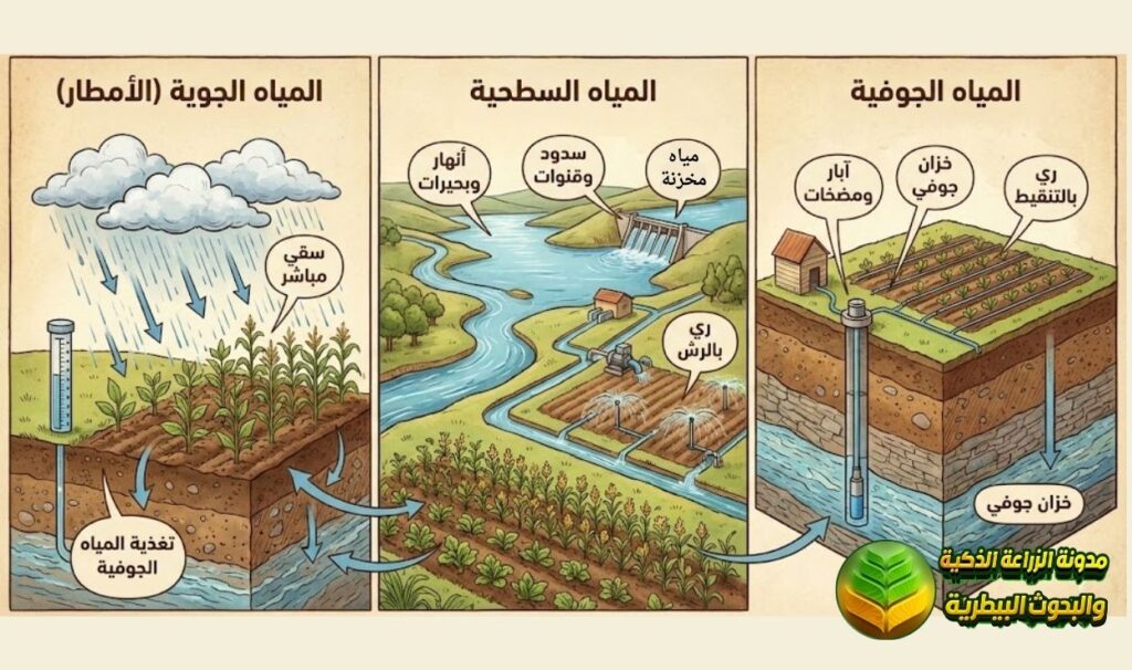مصادر المياه