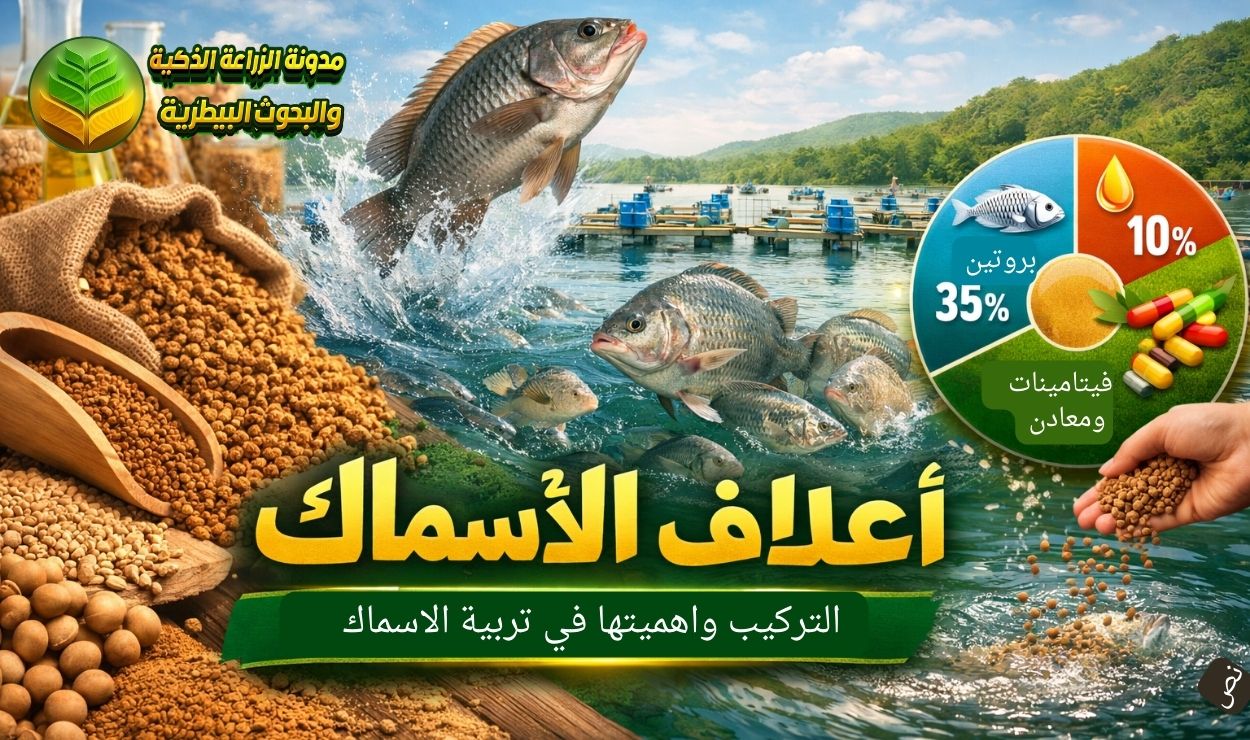 أعلاف الأسماك: التركيب الغذائي، الأنواع وأهميتها في الاستزراع السمكي