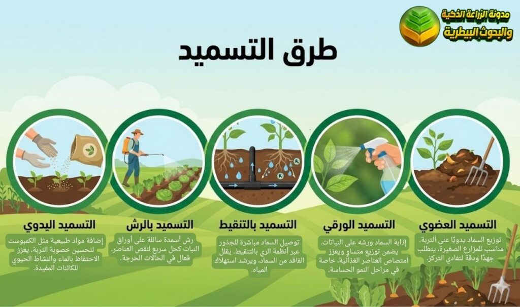 طرق التسميد الزراعي