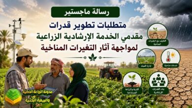 تطوير الخدمة الإرشادية الزراعية لمواجهة التغيرات المناخية: دراسة أكاديمية لدعم المزارعين