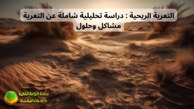 التعرية الريحية : دراسة تحليلية شاملة عن التعرية مشاكل وحلول