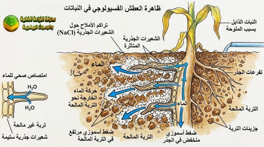 امتصاص الماء في النبات