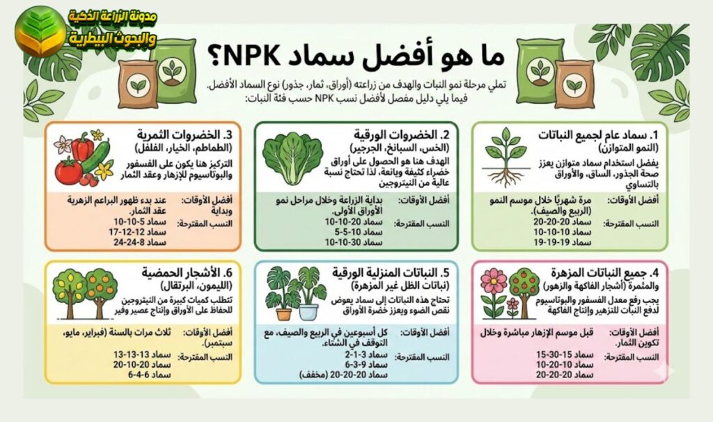أفضل سماد NPK