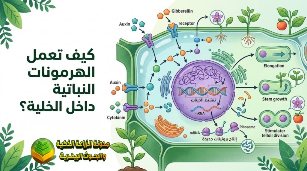 كيف تعمل الهرمونات النباتية داخل الخلية؟