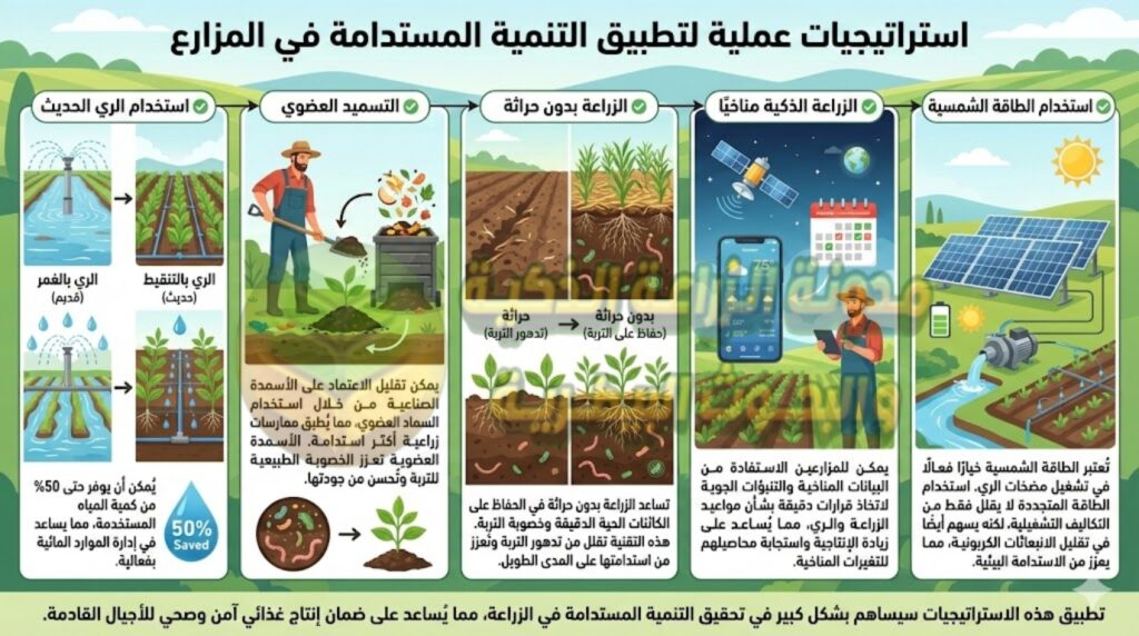 استراتيجيات عملية لتطبيق التنمية المستدامة في المزارع