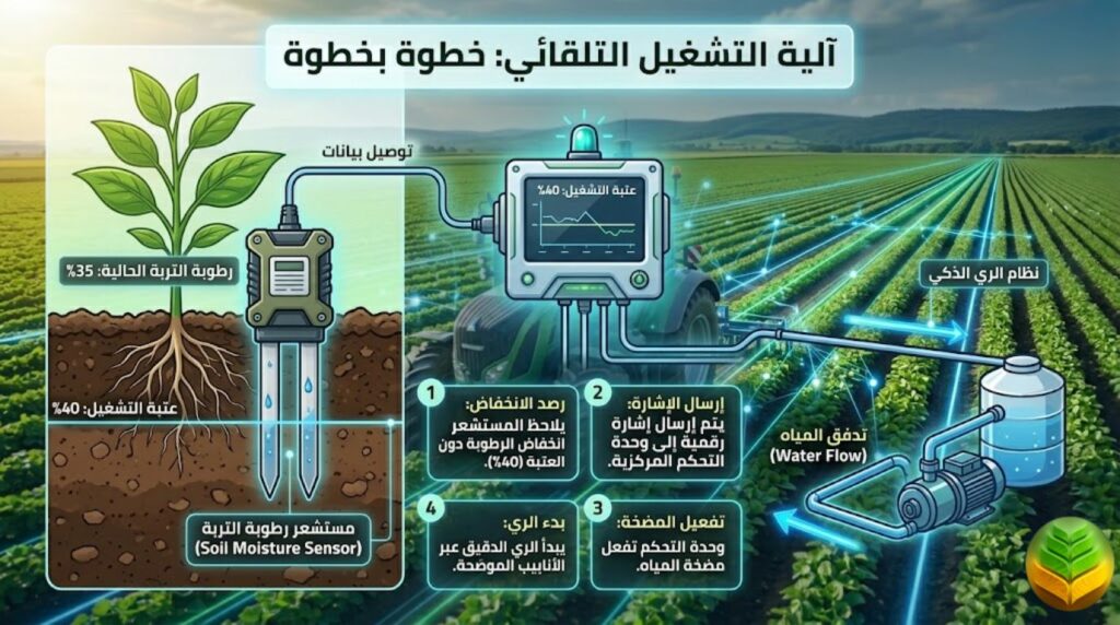 نظام الري التلقائي في تطبيقات الذكاء الاصطناعي