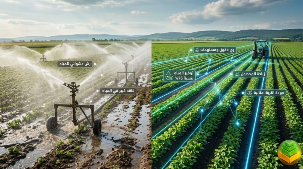 كفاءة الزراعة الذكية والأساليب التقليدية