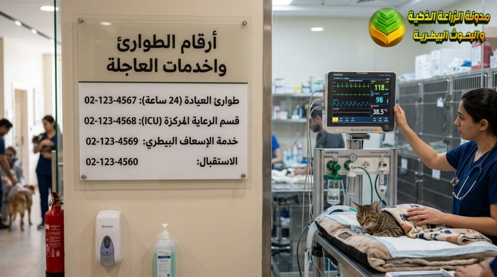 خدمات الطوارئ للعيادة البيطرية