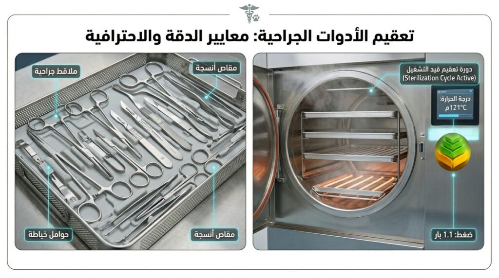 الأدوات الجراحية للعيادة البيطرية