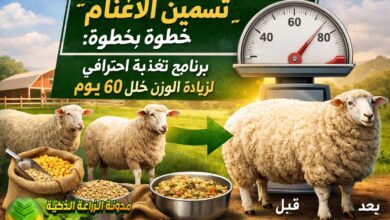 تسمين الأغنام خطوة بخطوة: برنامج تغذية احترافي لزيادة الوزن خلال 60 يوم