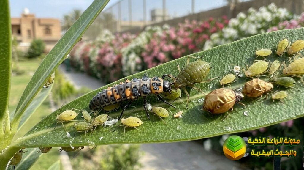 المكافحة الطبيعية لحشرة المن