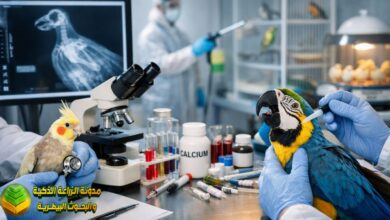 دليل شامل في عيادة الطيور: من علاج نقص الكالسيوم إلى بروتوكولات الأمان الحيوي