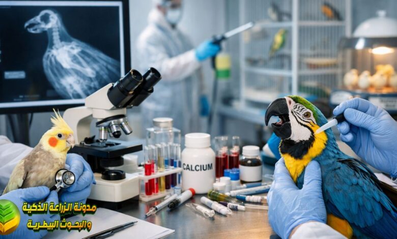 دليل شامل في عيادة الطيور: من علاج نقص الكالسيوم إلى بروتوكولات الأمان الحيوي