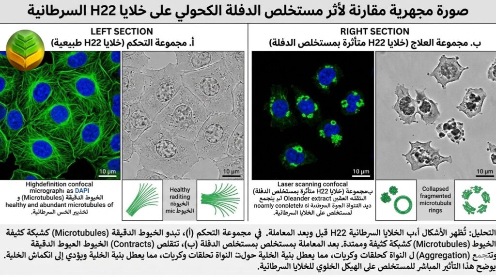 تأثير مركبات الدفلة للخلية السرطانية