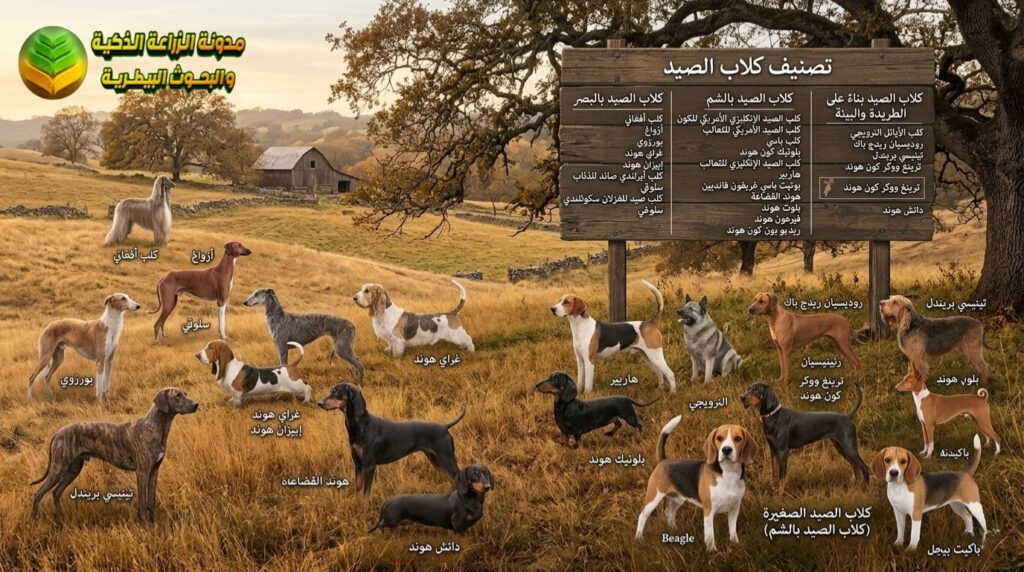 أنواع كلاب الصيد