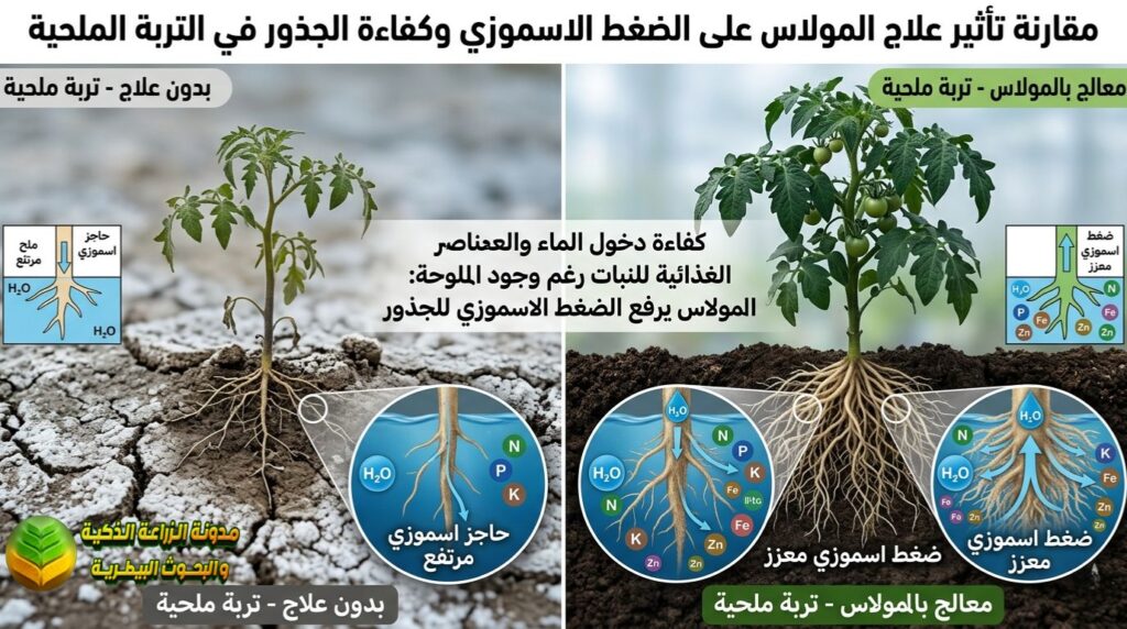 استخدام المولاس للتربة الملحية