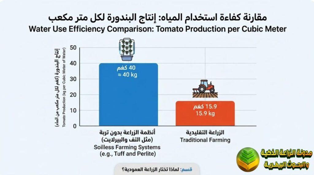 كفاءة المياه في الزراعة المائية