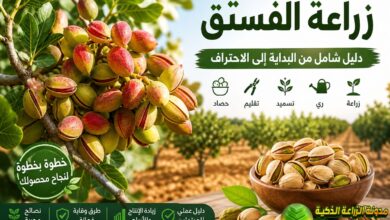زراعة الفستق الحلبي: دليل شامل لنجاح إنتاج الفستق من الزراعة حتى الحصاد
