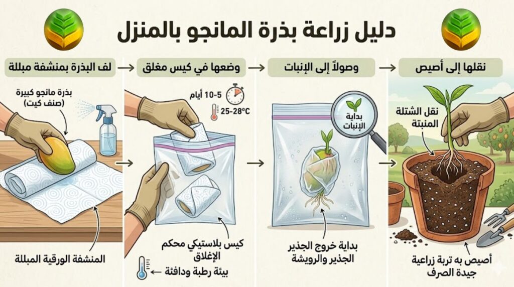 زراعة المانجو بالبذور
