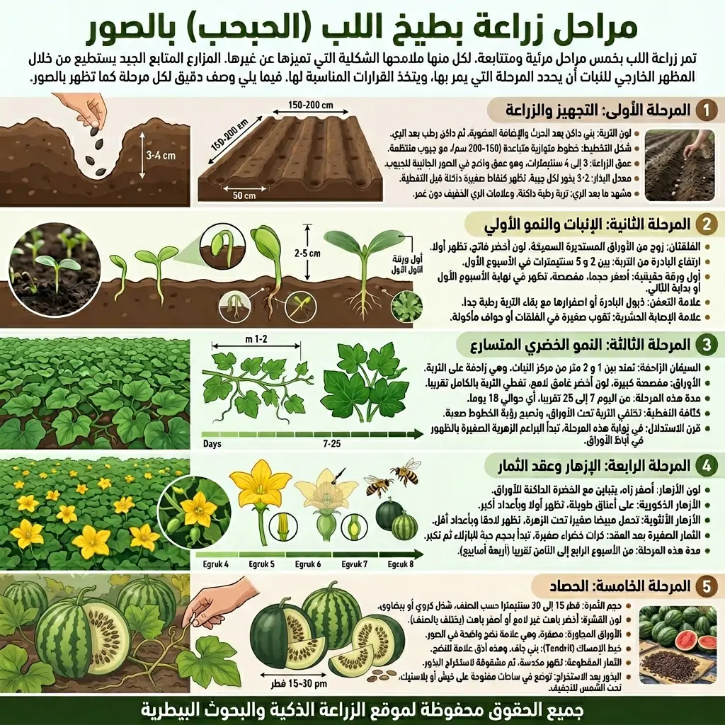 مراحل زراعة اللب بالصور