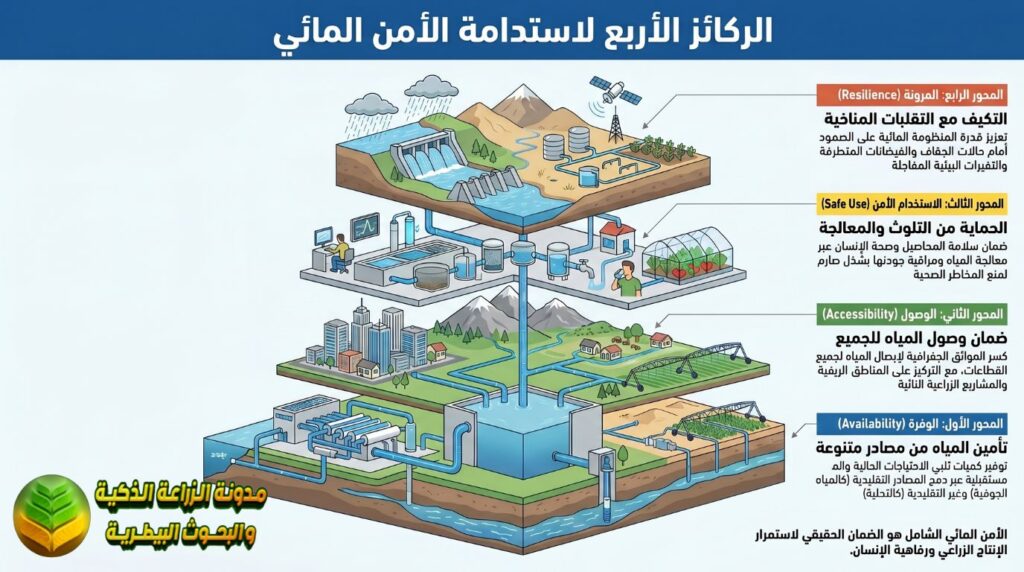 الركائز الأساسية لتحقيق استدامة المياه
