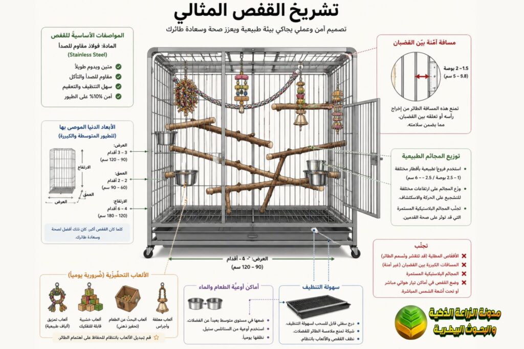 أقفاص الببغاء