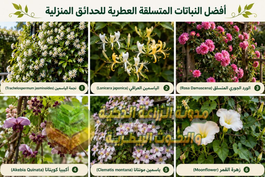 أنواع المتسلقات العطرية