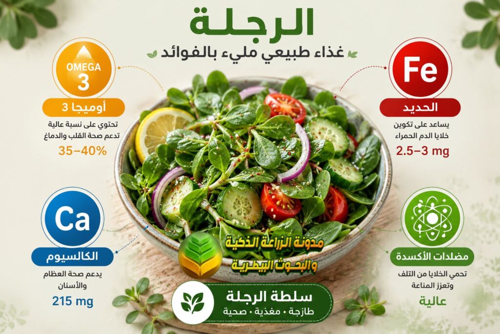 القيمة الغذائية الاستثنائية لنبات الرجلة (البقلة)