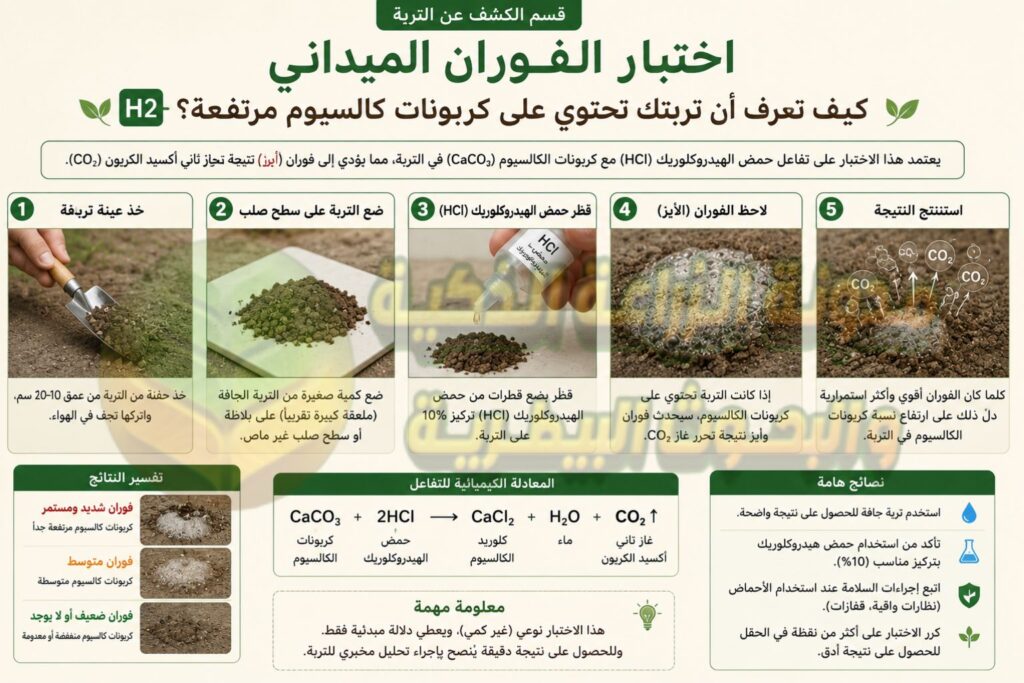 طرق كشف وتحليل كاربونات كالسيوم