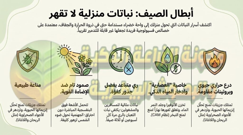 الصفات التي تميز النباتات المنزلية الصيفية