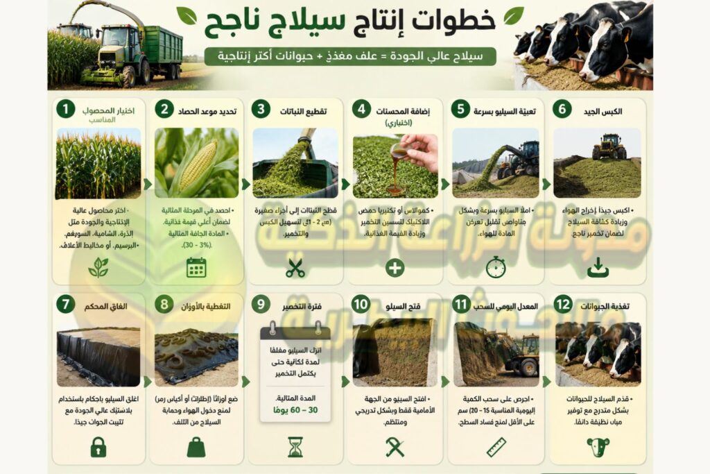 خطوات صناعة السيلاج