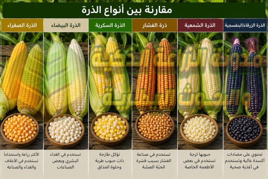 نواع الذرة الشامية
