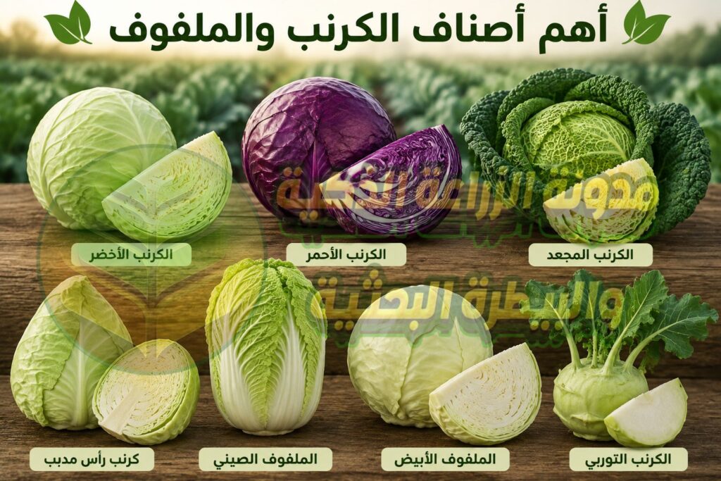 أهم أصناف الكرنب والملفوف