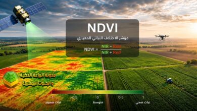 NDVI في الزراعة: كيف تكشف الأقمار الصناعية صحة المحاصيل وإجهادها؟