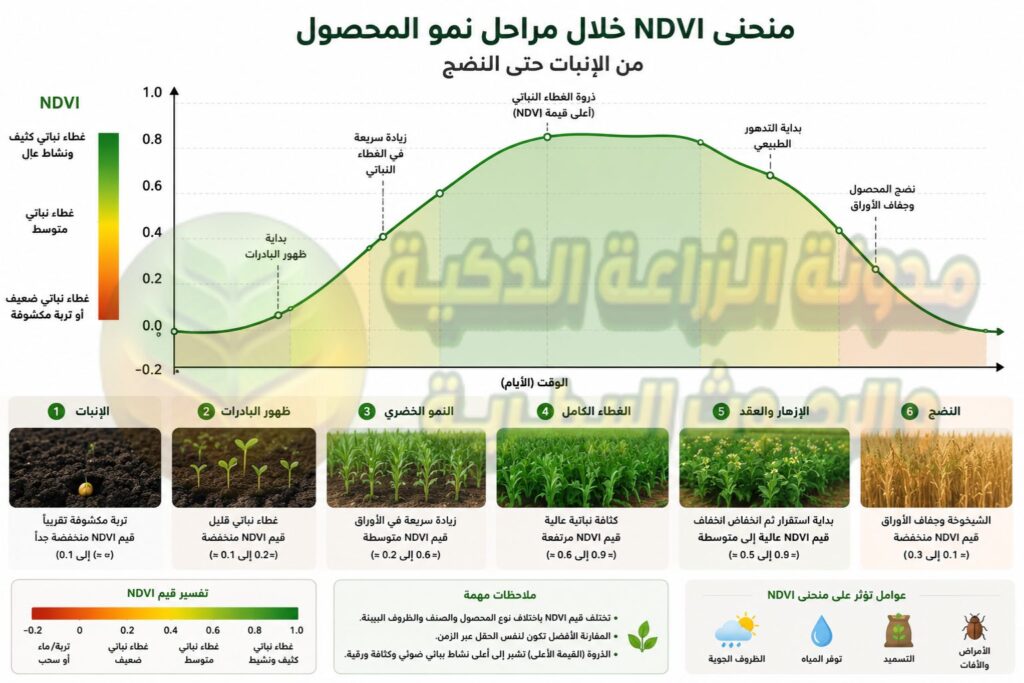استخدام NDVI في مراقبة المحاصيل