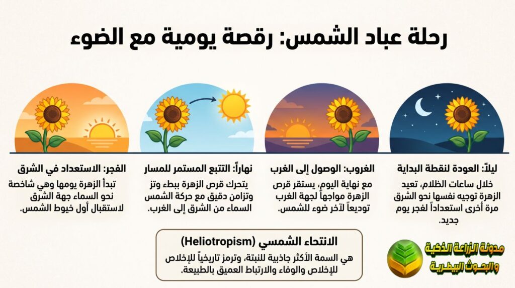 اتجاه قرص زهرة عباد الشمس