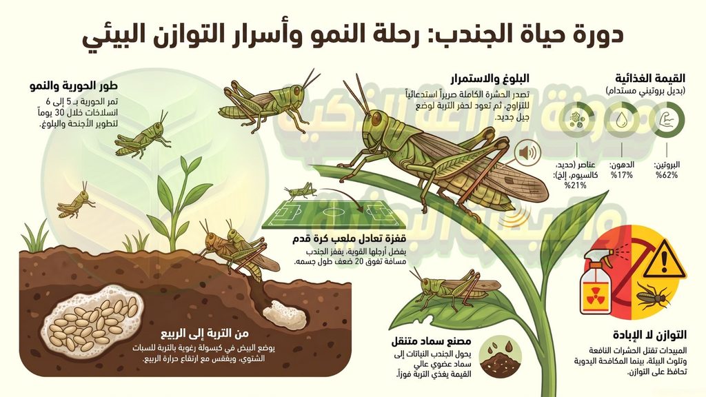 دورة حياة الجنادب