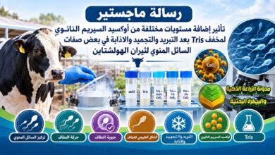 إضافة أكسيد السيريوم النانوي وتحديد درجة الإسالة المثلى في السائل المنوي لثيران الهولشتاين