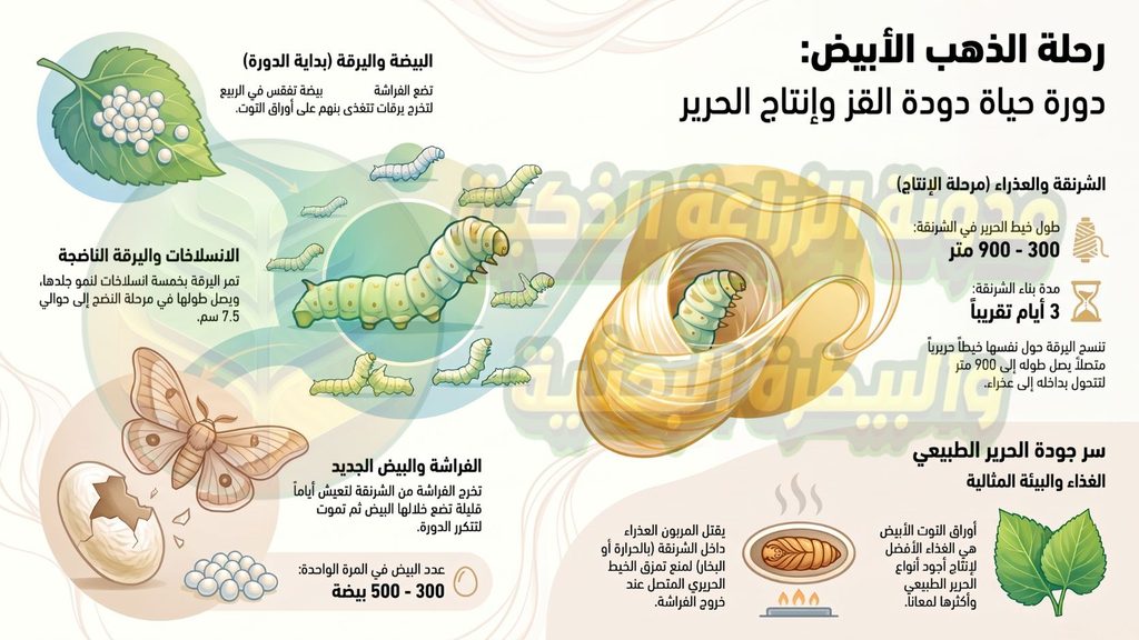 دورة حياة دودة القز