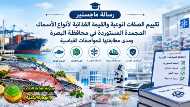جودة الأسماك المجمدة المستوردة: دراسة أكاديمية شاملة ودليل إرشادي للمستهلكين والباحثين